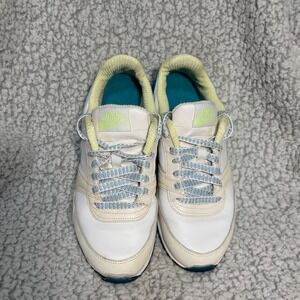 Nike Air Pegasus 83 Womens Sail Mineral Blue Volt Sneakers 414922-143